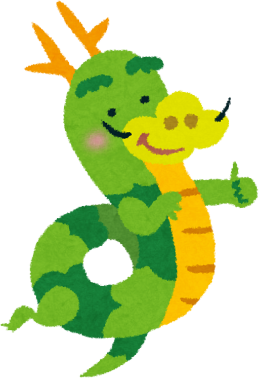 Smiling Dragon Giving an Okay Sign Illustration